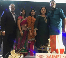 MINORITY FRONT SUPPORTS LEOPARD PAW PRODUCTIONS FIRST SINGING REALITY SHOW ‘RISING STARS’ GRAND FINALE: Pictured: (left to right) Minority Front NEC member Viresh Bhana with his wife, Shanitha Bhana, NEC member Priyanka Nunkumar, Leader of the Minority Front, Hon Shameen Thakur-Rajbansi with the Winner Dr Rishalan Govender of the Rising Stars Singing Competition