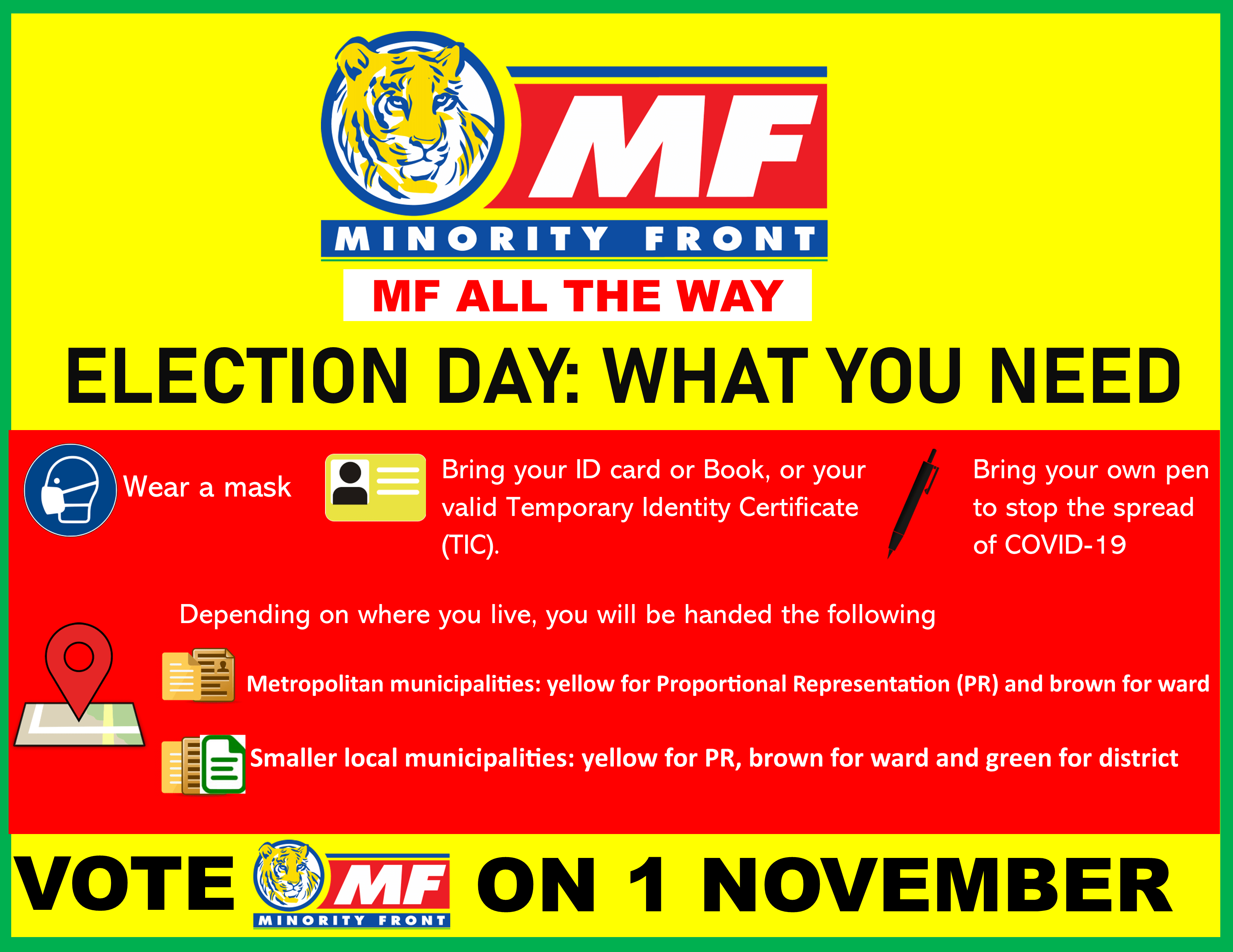 Election Day: What You Need – Minority Front