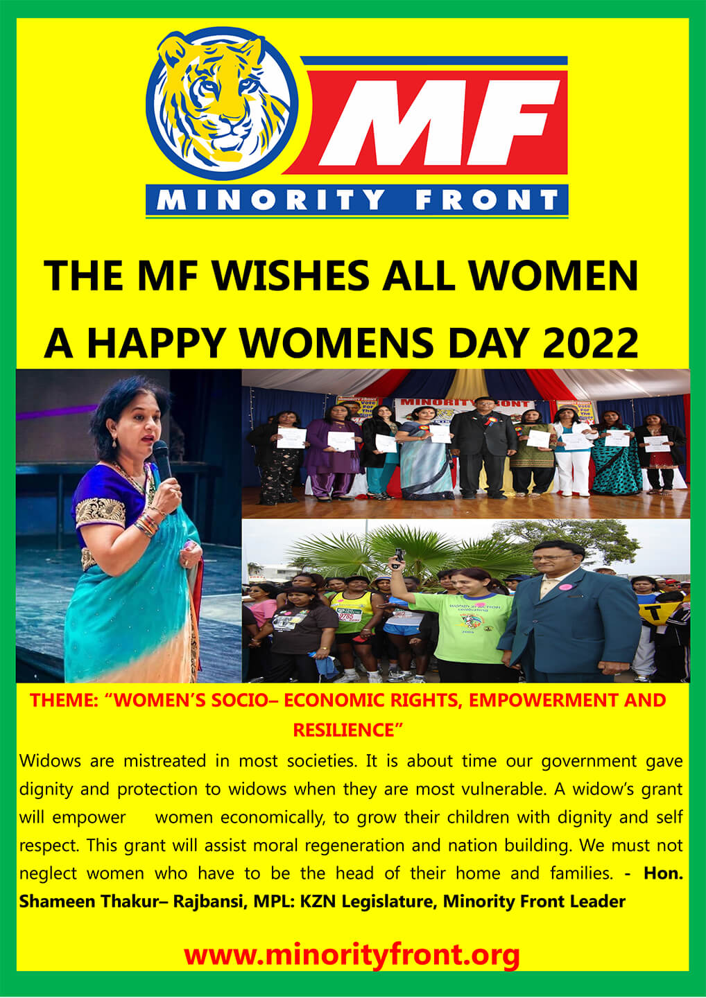 The MF Wishes All Women a Happy Women’s Day 2022
